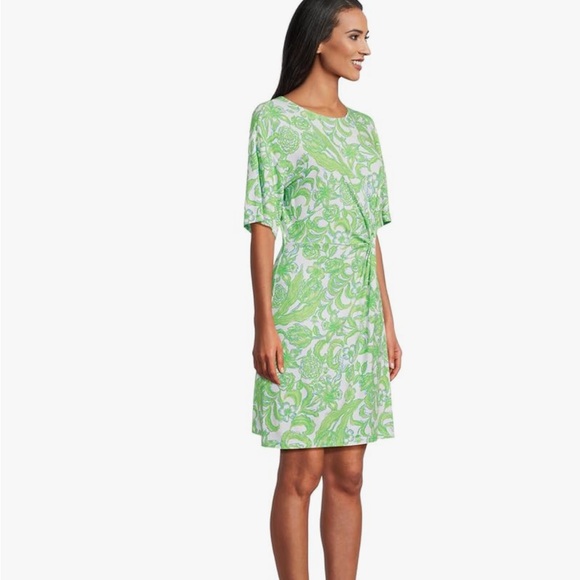 NWT Lilly Pulitzer Shaw Dress Resort White Daffodil Hill Size Large - Picture 4 of 16